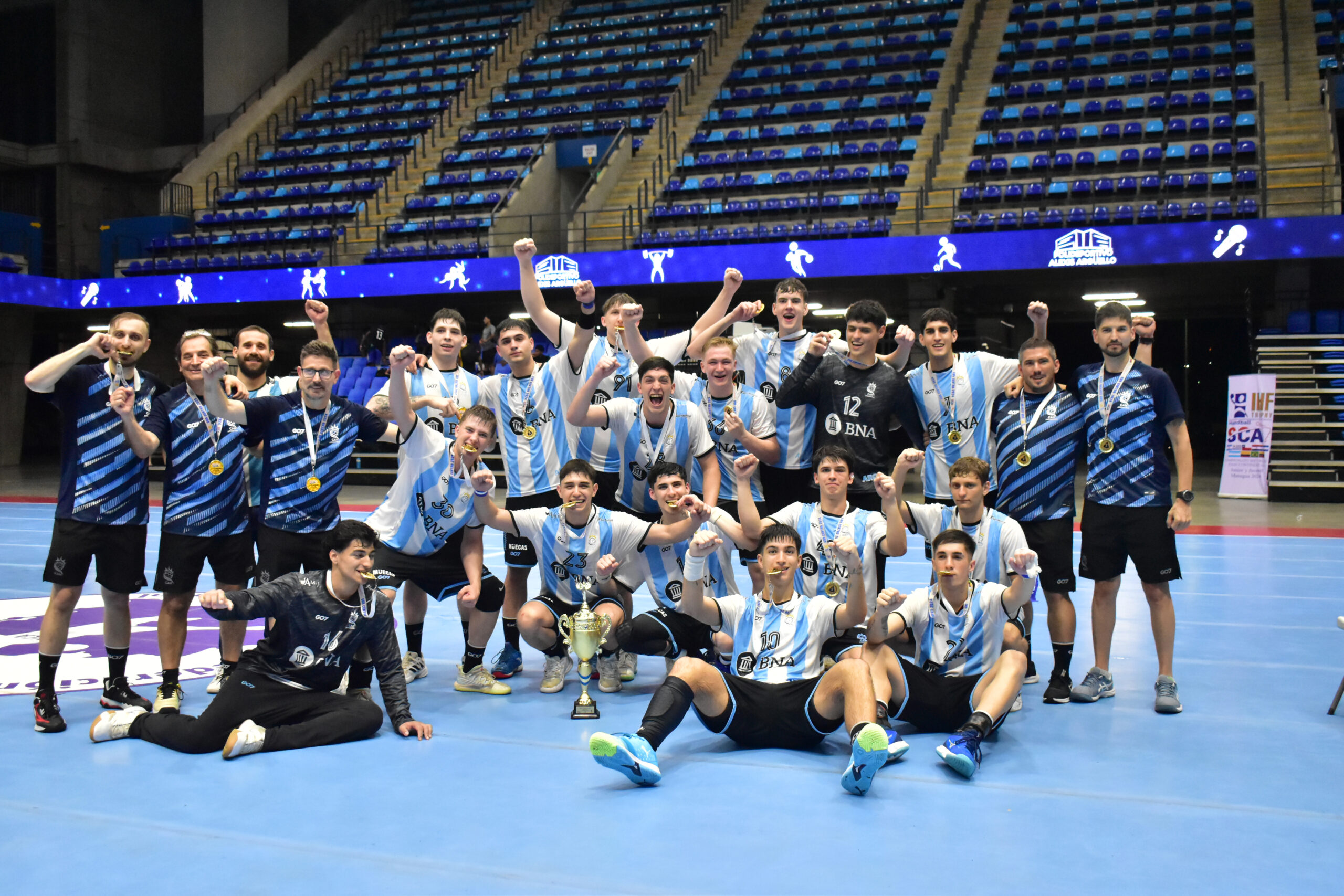 A Argentina é campeã no Troféu + Handebol SCA Sub-20!
