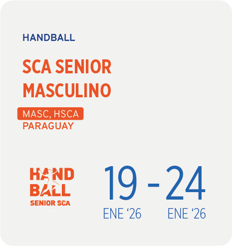 Calendario Senior Masculino 2026