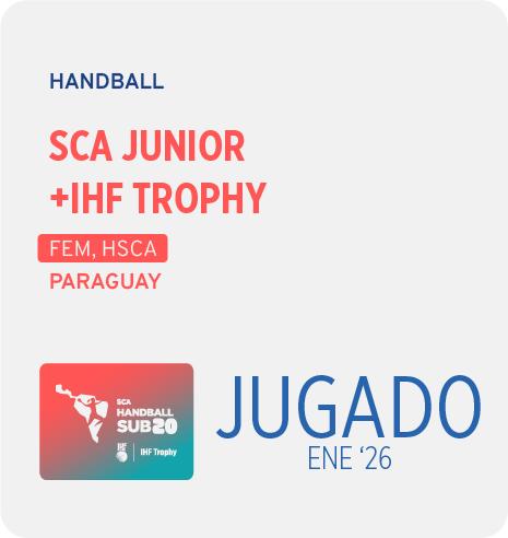 HANDBALL SCA SUB 20 + IHF TROPHY